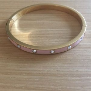 Kate spade pastel pink crystal hinge bracelet